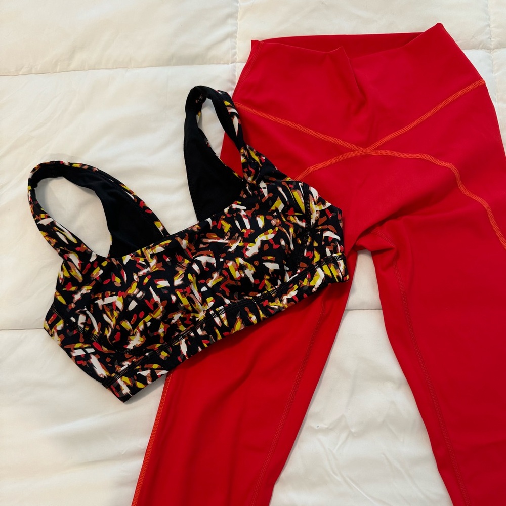 Aerie red offline workout set